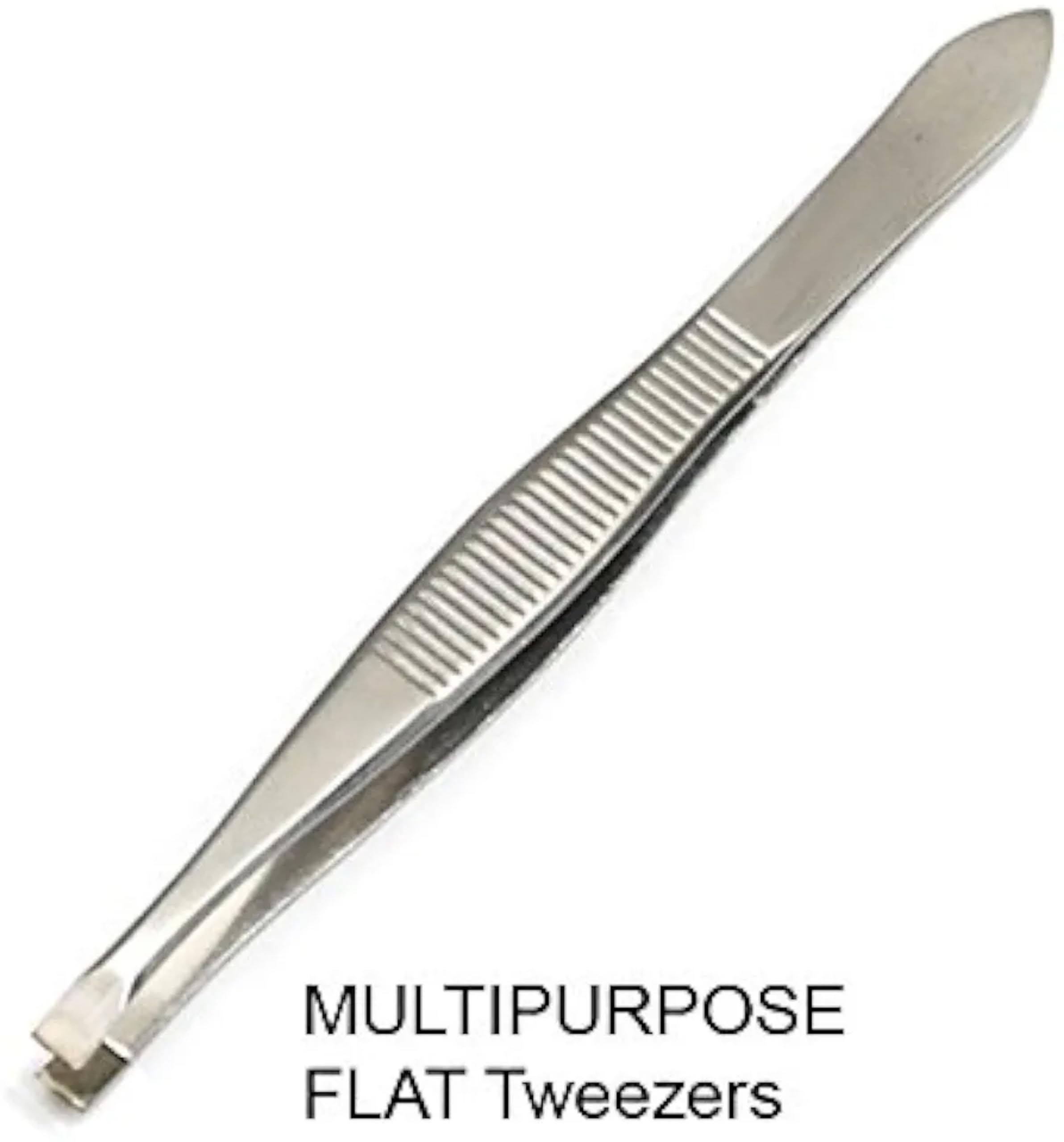 3Pcs Precision Stainless Steel Slant Tip Tweezers Hair Plucker for Hair and Eyebrows Personal Care Eye Brow Plucker (Silver Tone) Pack of 3 2