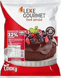 Leke Gourmet – Chocolate 32% em Pó 1010g | Ideal para Bebidas, Sobremesas e Confeitaria | Sabor Intenso e Cremoso | Uso Profissional e Doméstico