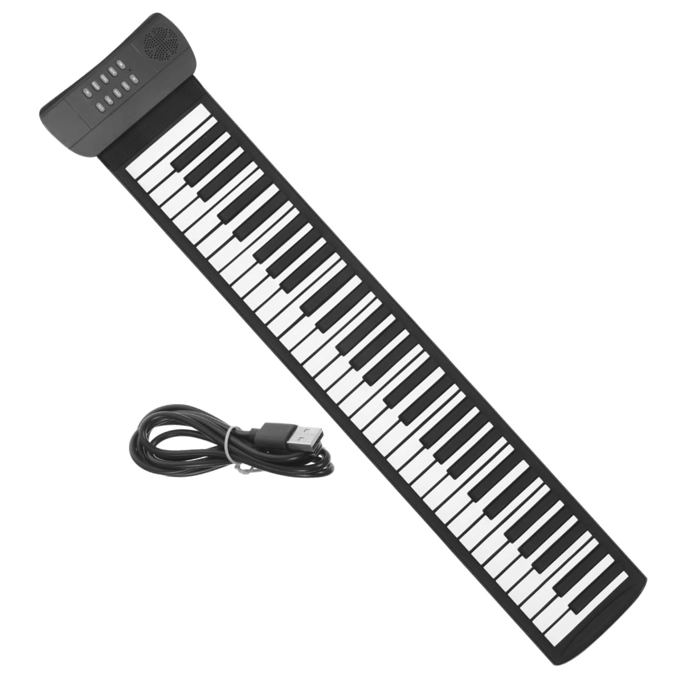 Didiseaon Pianoforte Elettronico Pieghevole Portatile 61 Tasti Altoparlante Integrato e Jack Cuffie, Tastiera Digitale Alimentazione a Batteria 1000 Mah Per Studio e Musica Ovunque