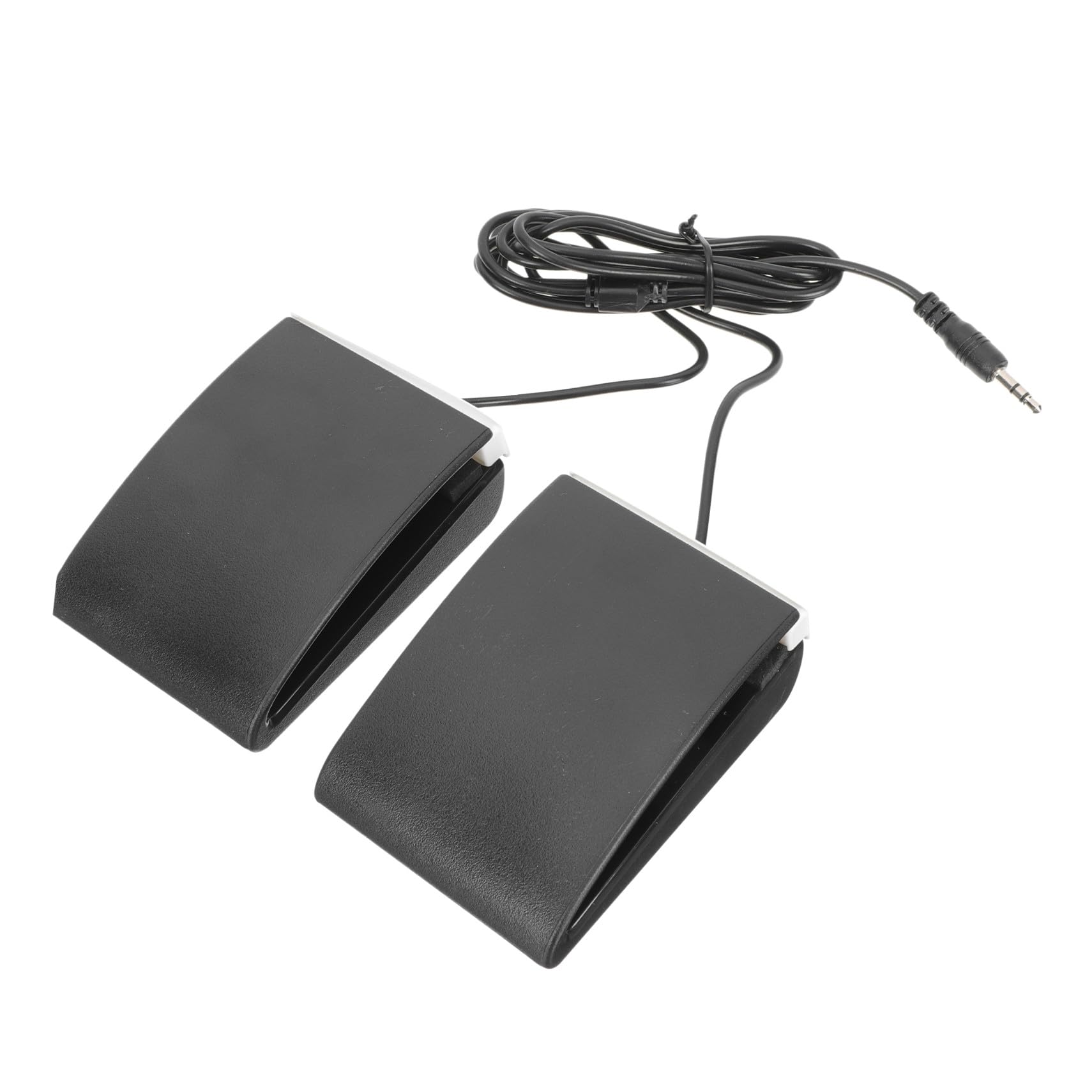 VICASKY Pedale Doppio per Batteria Elettronica Effetto Sustain Continuo, Resistente Agli Urti, Realizzato in Abs Nero Design Creativo, per Uso Musicale Professionale