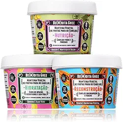 Lola Cosmetics Kit Cronograma Capilar Be(m) dita Ghee (3 Produtos)