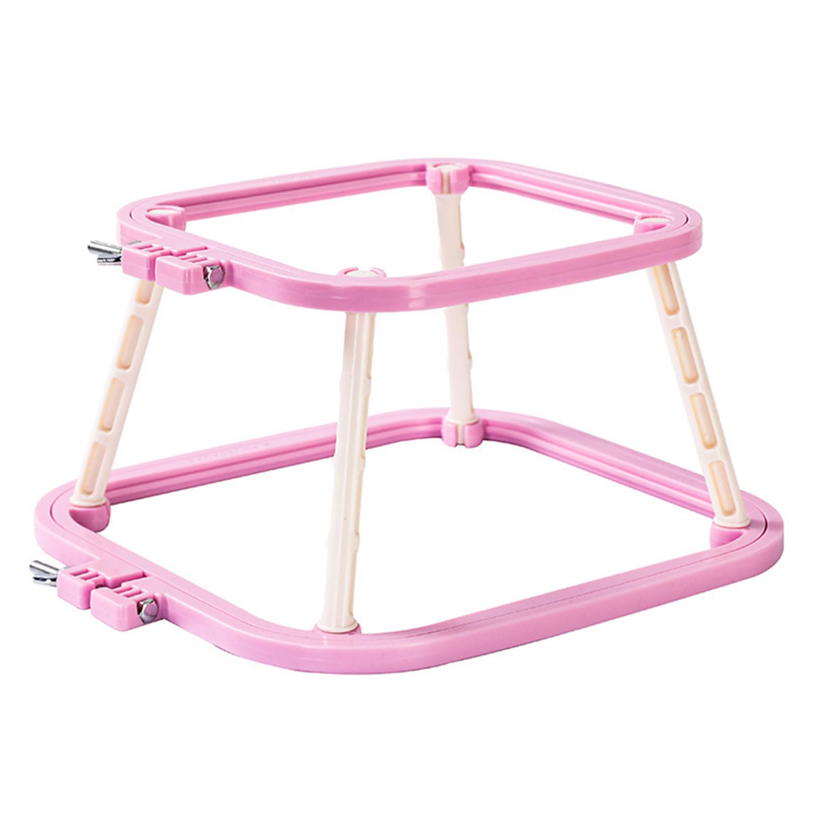 Nucelit Desk Embroidery Hoop Adjustable Crosses Stitching Hoop Double Layer Embroidery Sewing Tool for Craft Enthusiasts Adjustable Crosses Stitching Double Layer Frame