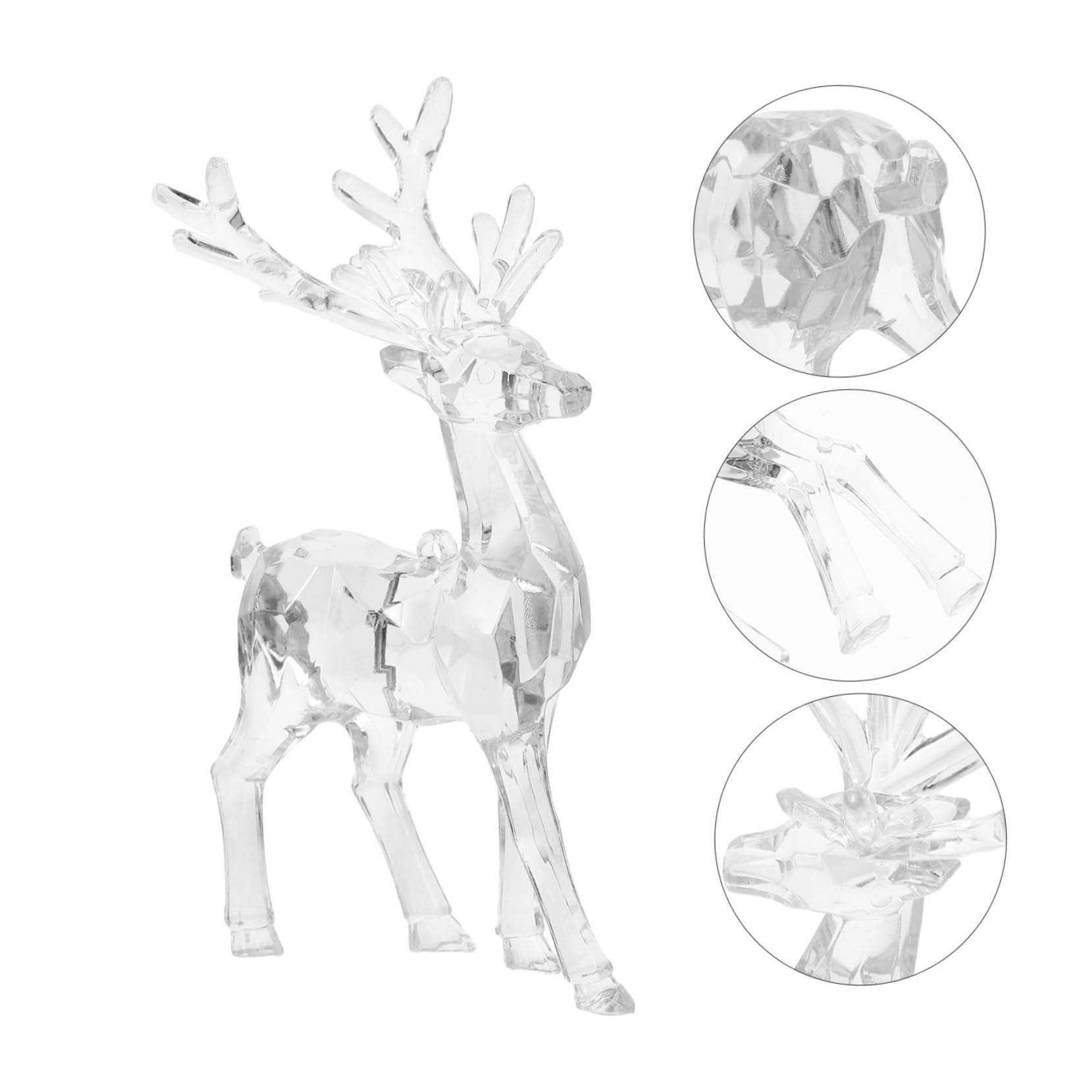 Zerodeko 10piezas Adornos Colgantes De Acrílico Transparente para Decoración Navideña para Árbol