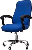 Vista 36 de Melaluxe Funda para silla de oficina - Funda elástica universal para silla de escritorio, fundas para silla de computadora (tamaño: M) - Gris oscuro