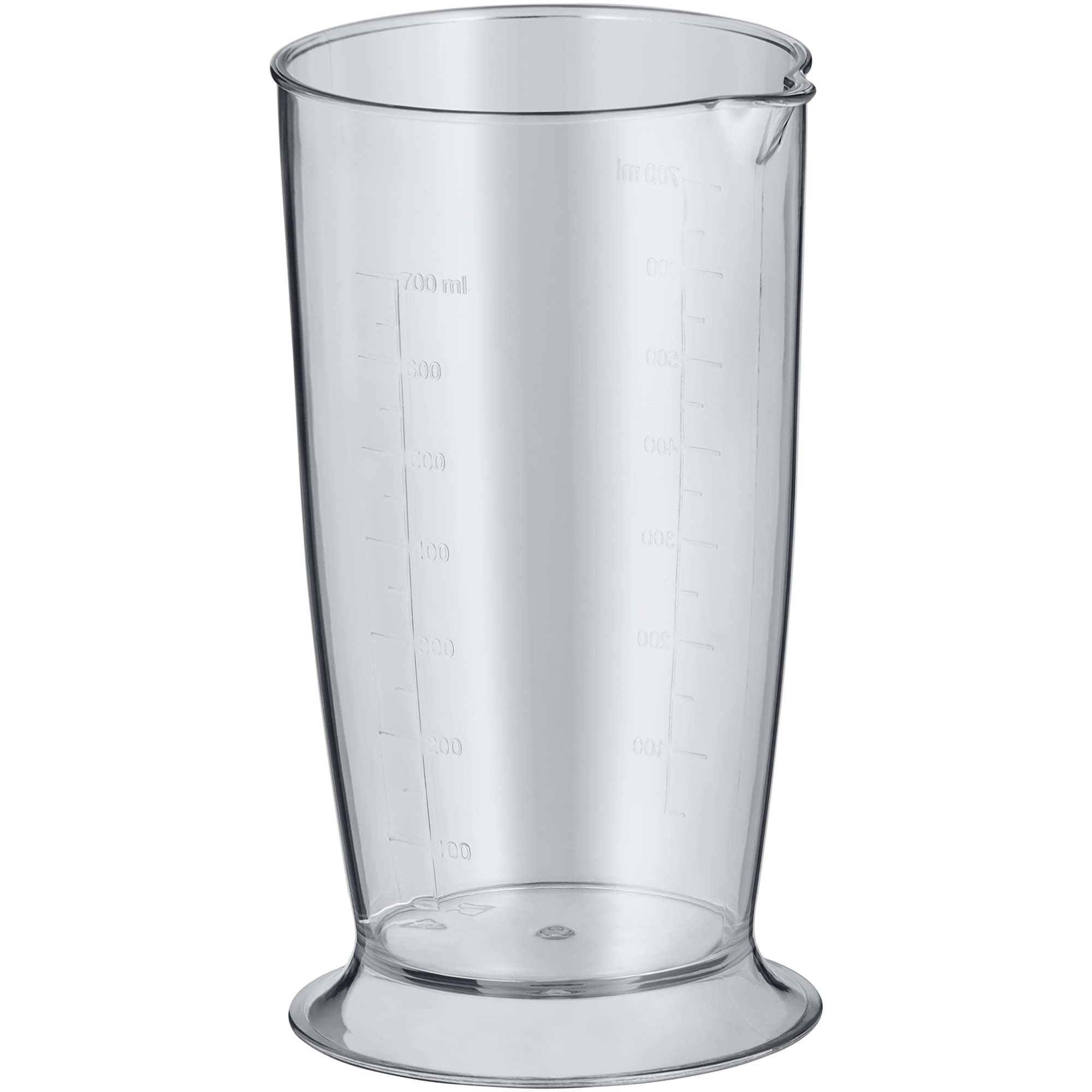 WMF Kult X - Set di 5 frullatori a immersione, frusta, tritatutto, 600 Watt, bacchetta magica con contenitore da 700 ml, in acciaio inox opaco