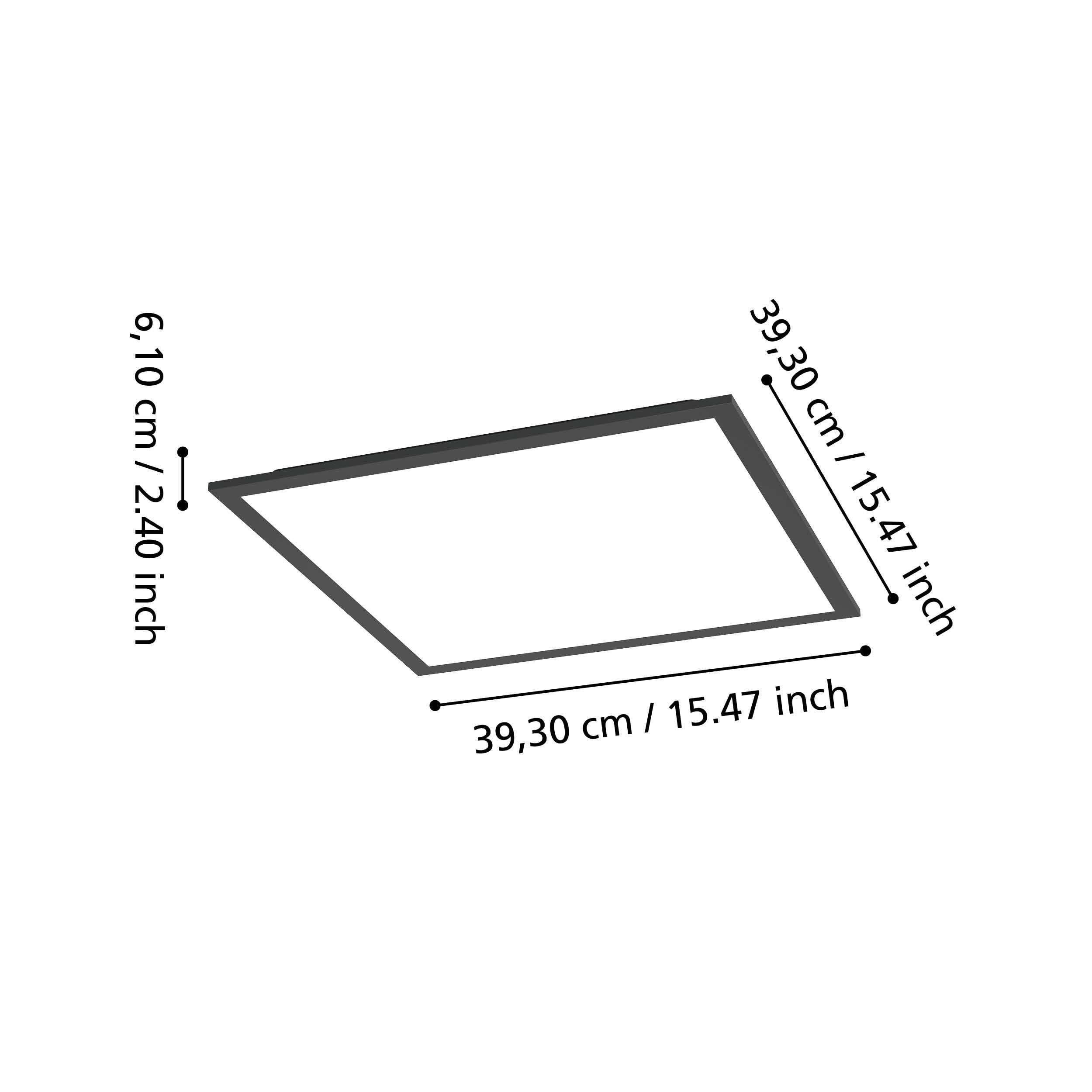 EGLO connect.z Smart-Home LED panel Moradillo-Z 40x40 cm ZigBee sufitowy