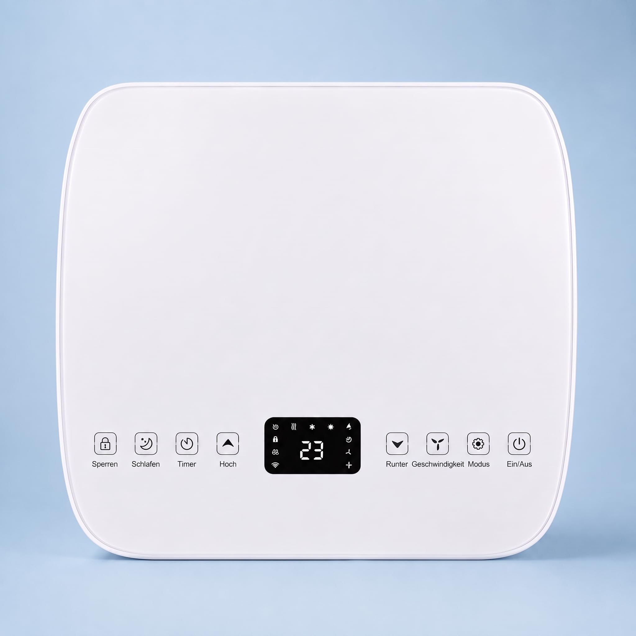 Freeze. nineH 9000BTU Mobile Klimaanlage mit Wärmepumpe, weiß, Monoblock-Klimaanlage und Heizung mit LED-Anzeige, Fernbedienung, Schlafmodus, verstellbarem Luftauslass, inkl. Abluftschlauch und Fenste