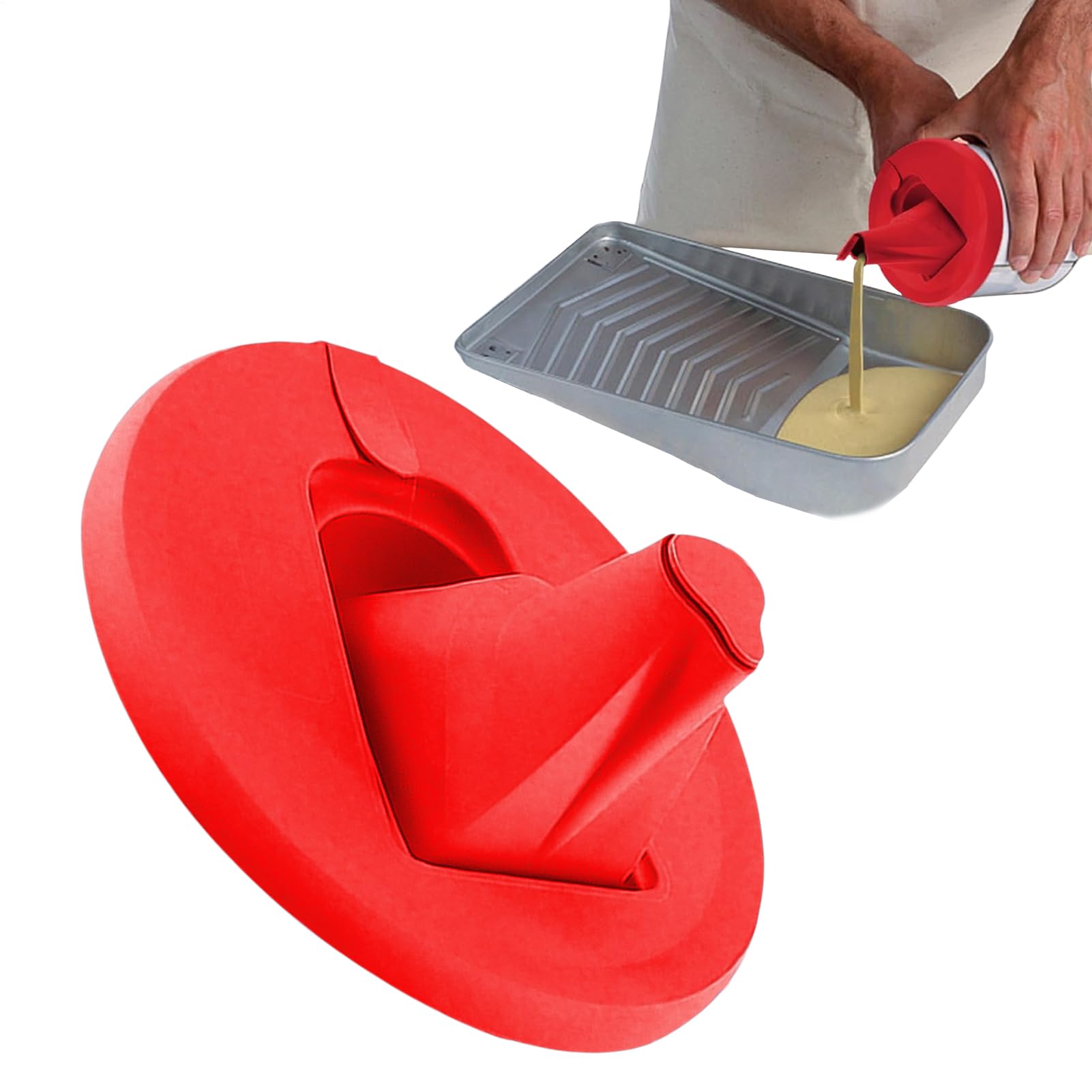 Coperchio versatore per barattolo di vernice – Beccuccio a prova di perdite, strumento a flusso controllato, accessorio antispruzzi, dispositivo di versamento facile con design pieghevole | Coperchio