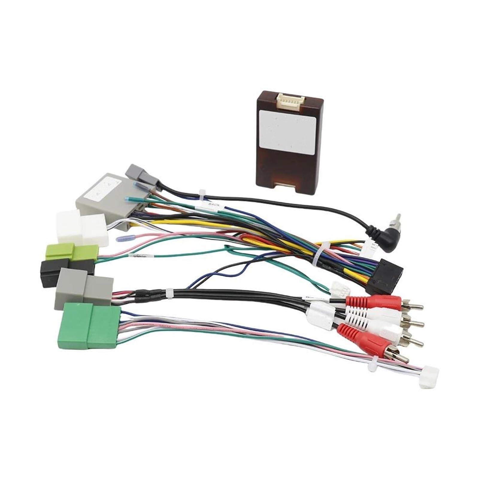 Marco de radio de coche Para Civic Para Hatchback 5D 2007 Adaptador Arnés Cableado Coche Europeo 16 Pines Decodificador Caja Canbus Cable Alimentación Radio Android
