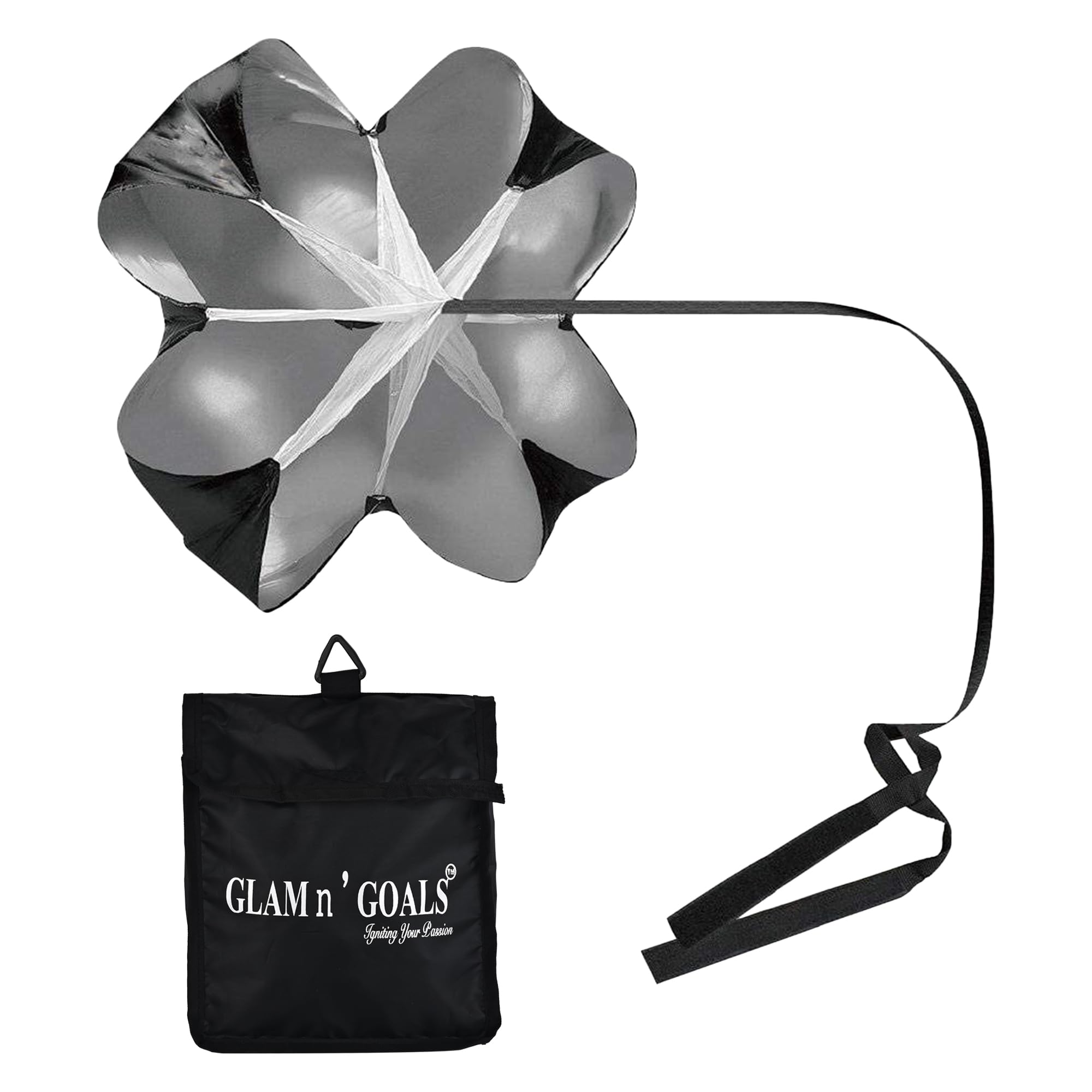 Speed Training Parachute 56 inch | Pro Speed Resistance Training Parachute | Sprint Chute Agility Trainer | Adjustable Waist Belt | Training Equipment for Athlete, Football, Tennis & Skating-image-29