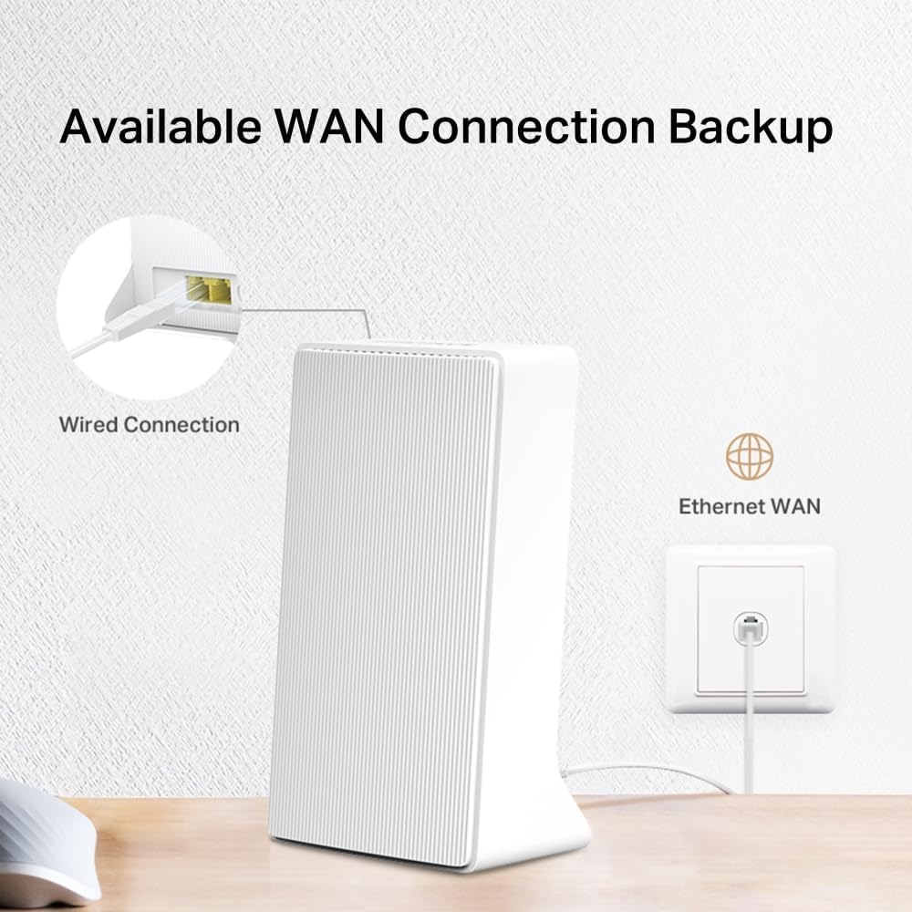 Mercusys MB130-4G Routeur 4G LTE 300 Mbps Wi-Fi N 150 Mbps Double Antenne Port WAN/LAN