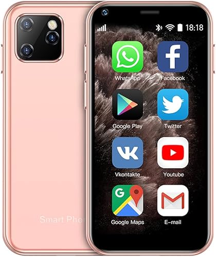 Hipipooo Super pequeño Mini Smartphone 3G Dual SIM teléfono móvil 1GB RAM 8GB ROM Android 6.0 desbloqueado teléfono celular bolsillo para niños