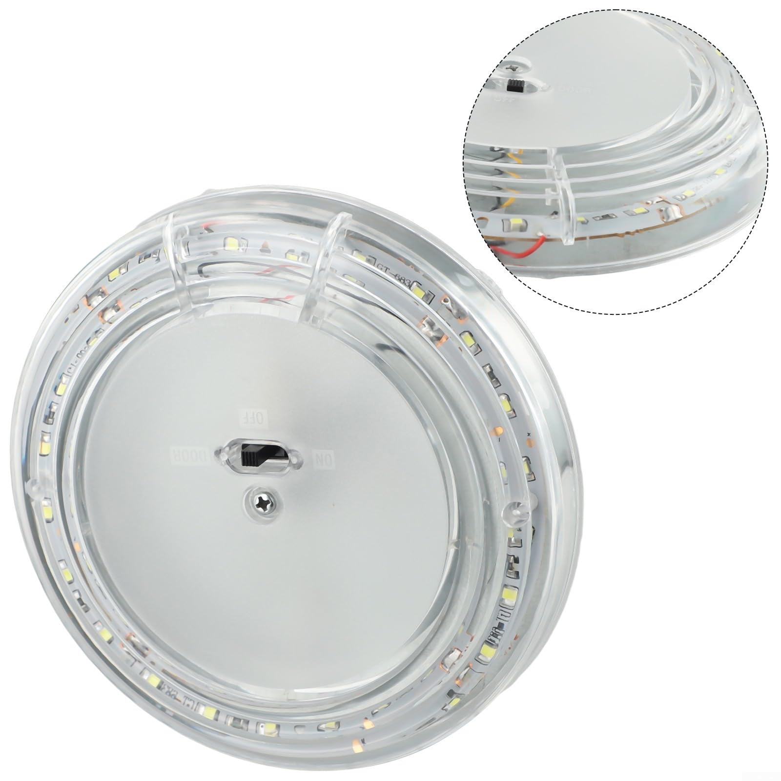 Solution d'éclairage dôme LED 12 V pour camping-car et camping-car Design fin