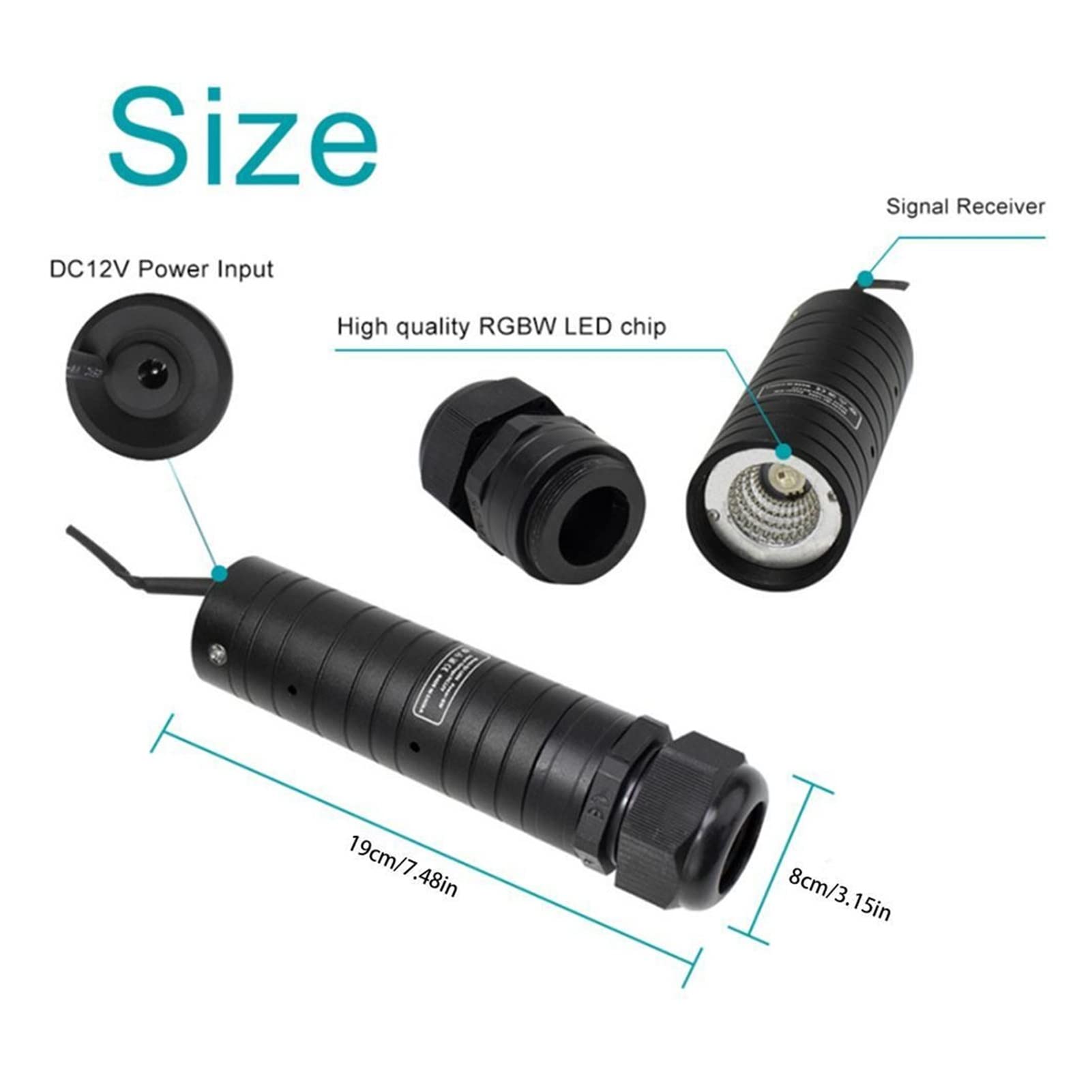 DC12V 6W RGB. Światła gwiazdy dachowej samochodu PROWADZONY Włókno Star Sufit Light Kit Wnętrze Gwiaździste światło otoczenia z Aplikacja RF. Kontrola głosu Wysoka Wydajność(200PCS x 75mm x 2M)