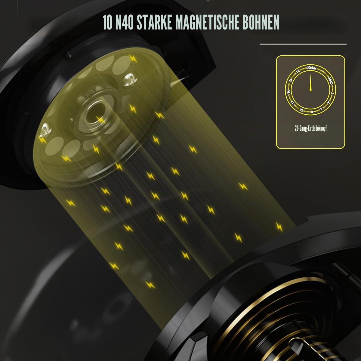 Angelrolle,Angelrollen,Leichte Baitcasting Angel Rolle,7,2:1 Hochgeschwindigkeits-Übersetzung Baitcasting-Rolle,MAX Bremskraft 8KG für Salzwasser und Süßwasser