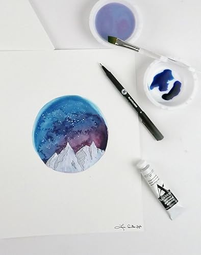 Miniatura 3 de Grumbacher Bloc de papel mixto de 18 x 24 pulgadas, 98 libras160 GSM, encuadernado con cinta, 30 hojasbloc, 1 cada uno