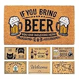 LUA VIKA Felpudo Entrada casa Originales y Divertidos - Beer - 40x70 cm - Alfombra Entrada casa Exterior e Interior - Felpudo Coco - Resistente y Antideslizante LUA VIKA Felpudo Entrada casa Originales y Divertidos - Beer - 40x70 cm - Alfombra Entrada casa Exterior e Interior - Felpudo Coco - Resistente y Antideslizante