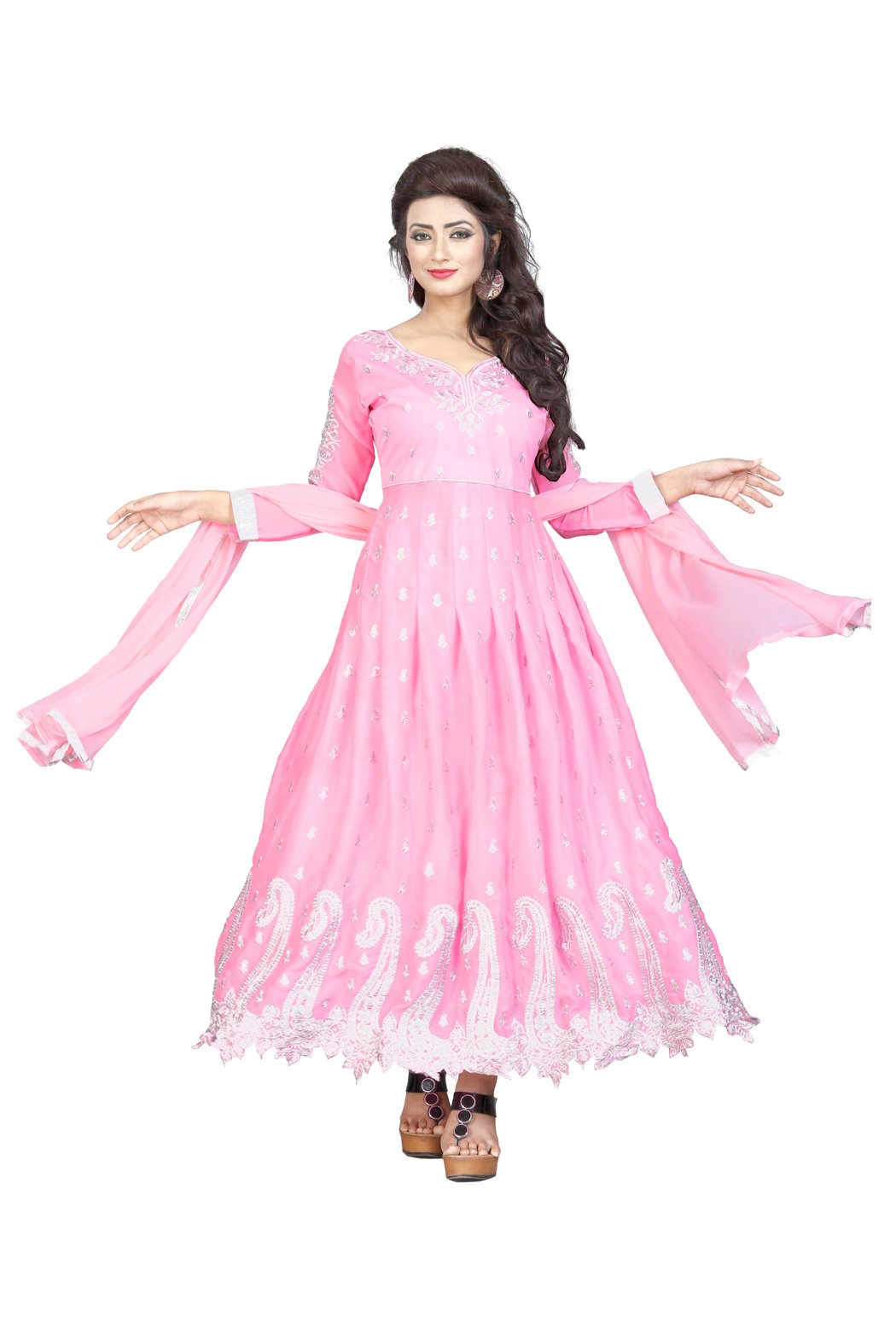 Women's Georgette Semi-stitched Salwar Suit