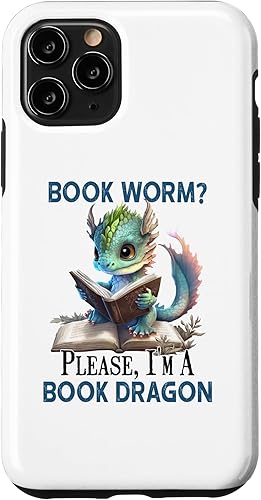 Funda para profesor de lectura con diseño de dragón para iPhone 11 Pro