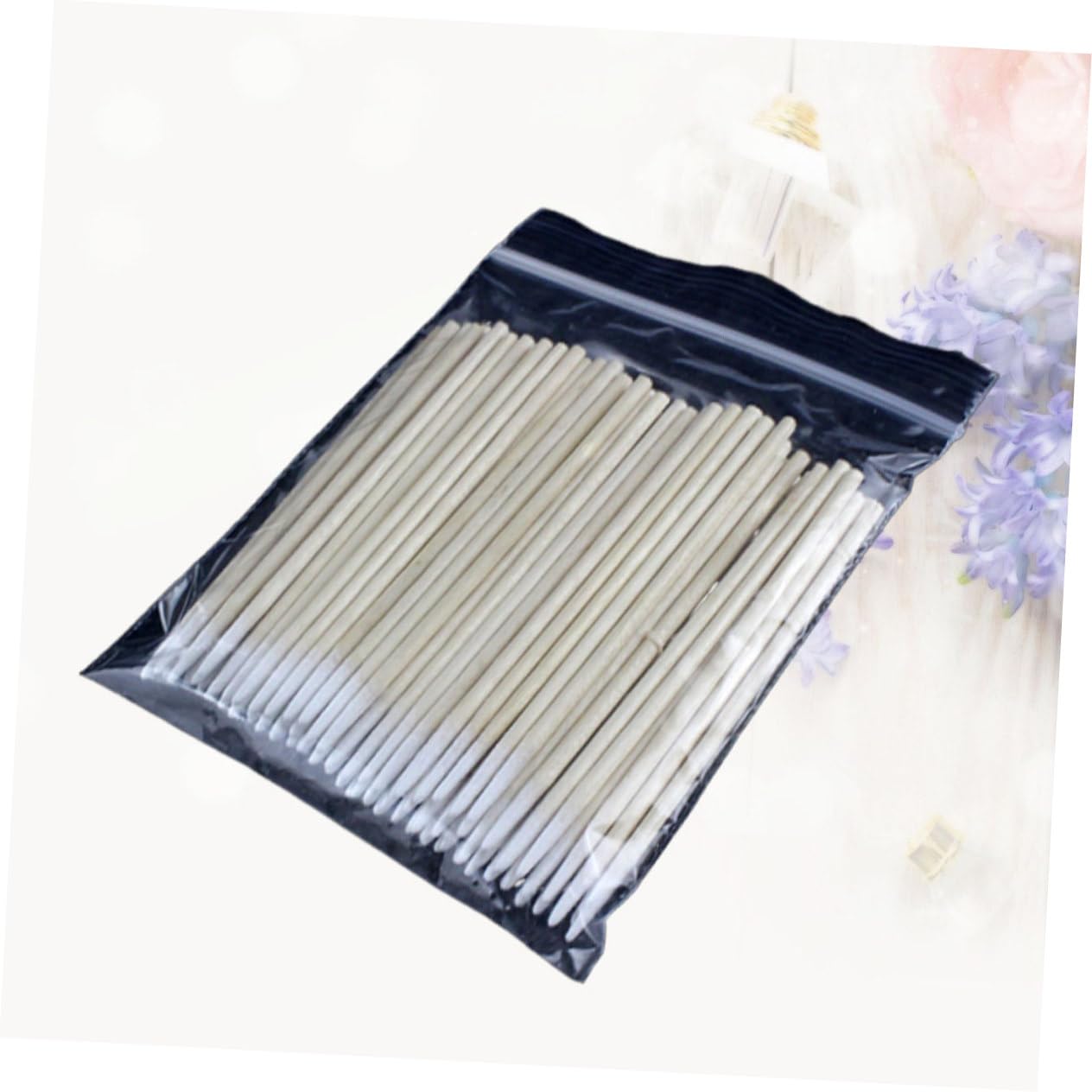 Housoutil 1800 Stück Wattestäbchen makyaj seti holzstäbchen make up tools tupfer Holzstock wooden sticks mit Baumwollspitze bambusstäbe 10cm Kapok-Stick Tattoo-Zubehör Hölzern