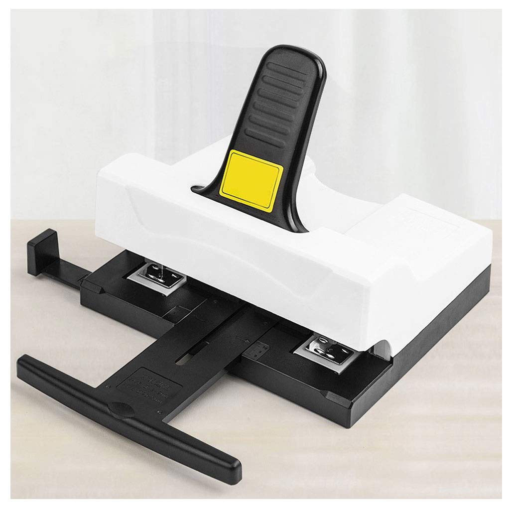 Liudan Cucitrice Heavy-Duty Doppio Testa cucitrice, Double-Hole Doppio chiodo Standard pinzatrice, Risparmio di manodopera Ufficio cancelleria, Metallo plastica, Bianco Spillatrice