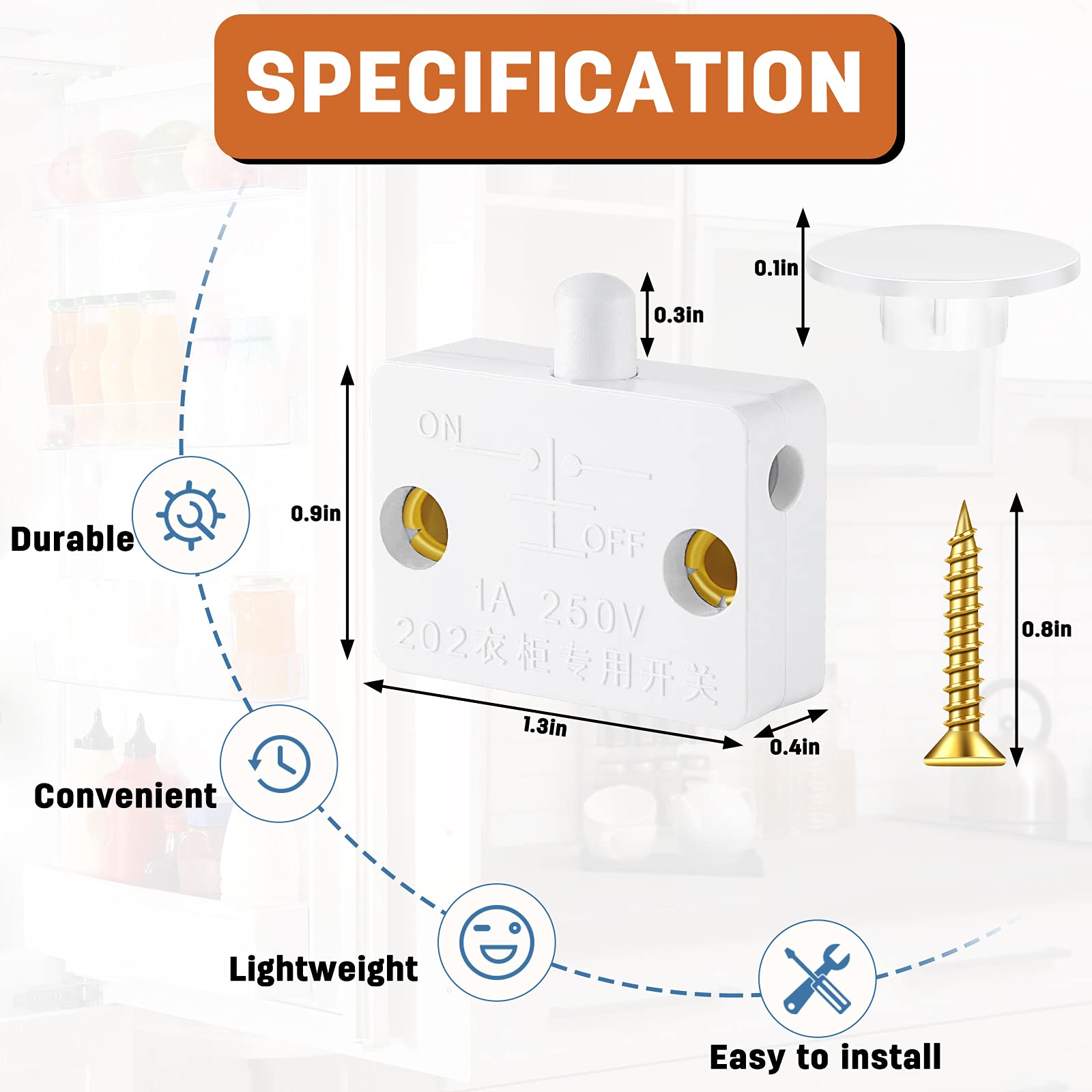 Automatic Switch Closet Door Switches For Automatic LED Lights ON/OFF