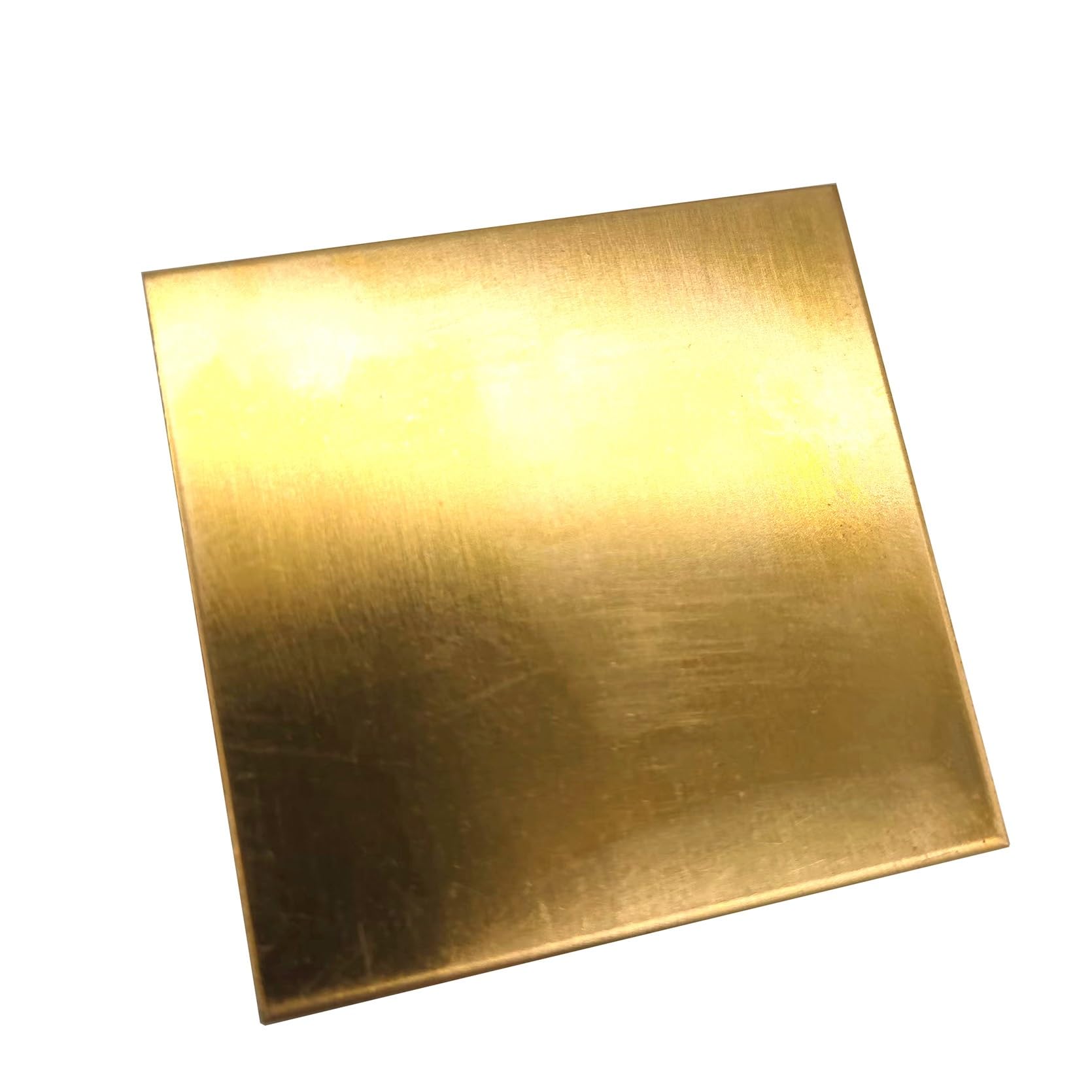 Wudoli Gold Flat Sheet H62 Brass Flat Sheets Thick 0.8Mm 1Mm 1.2Mm 1.5Mm 2Mm 2.5Mm 3Mm 4Mm Brass Sheet Plate Length 100Mm 200Mm 300Mm Square Materials (Size : 4Mm X 100Mm X 100Mm)