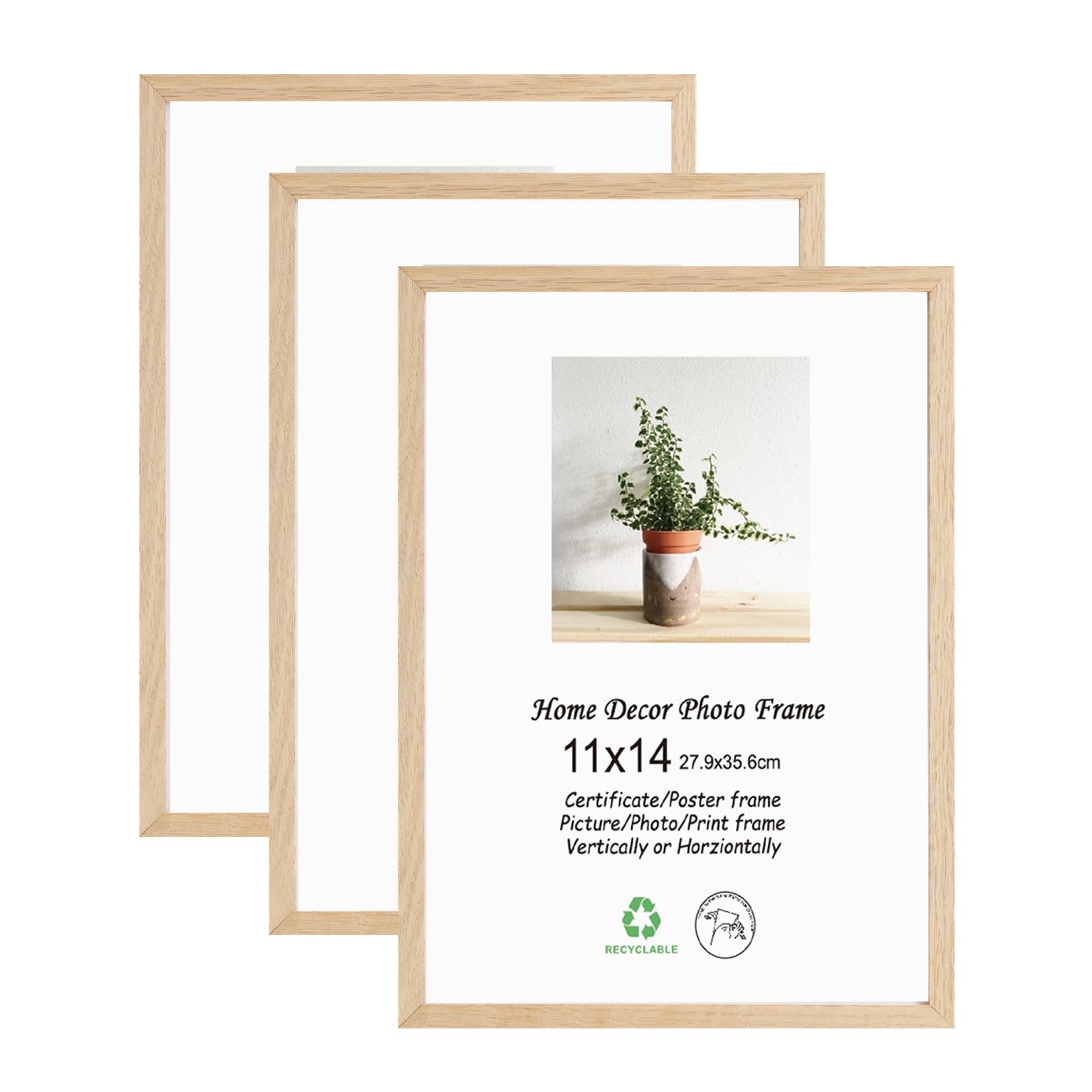LYYYXGYP Oak Wood 11x14 Frame Set