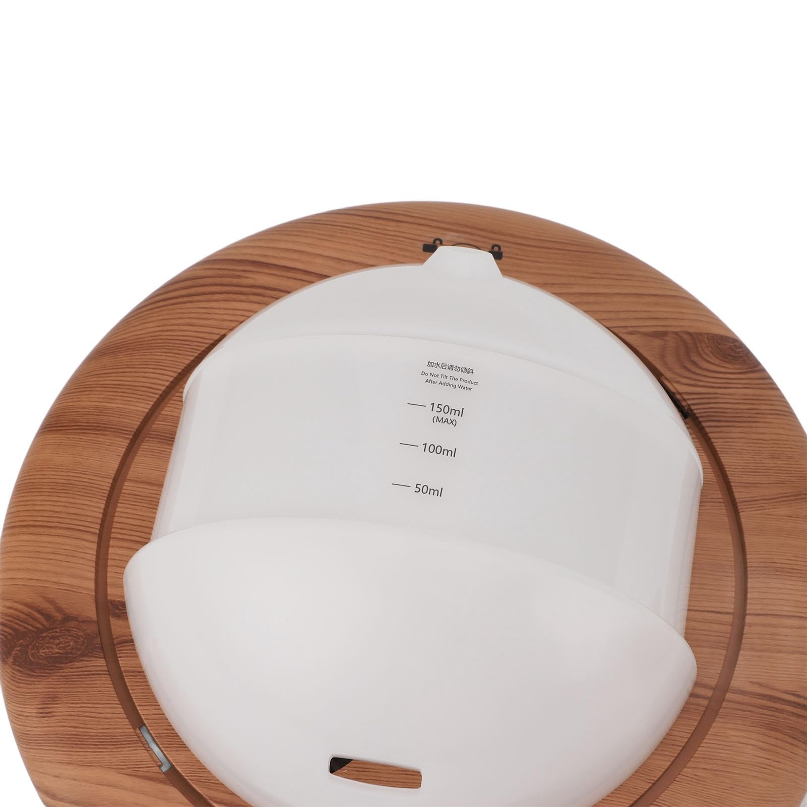 Generic Difusor de Aromaterapia LED para Colgar en la Pared, Dispositivo Moderno de Aceite Esencial USB para Relajación del Dormitorio, 150ml (Grano de Madera)