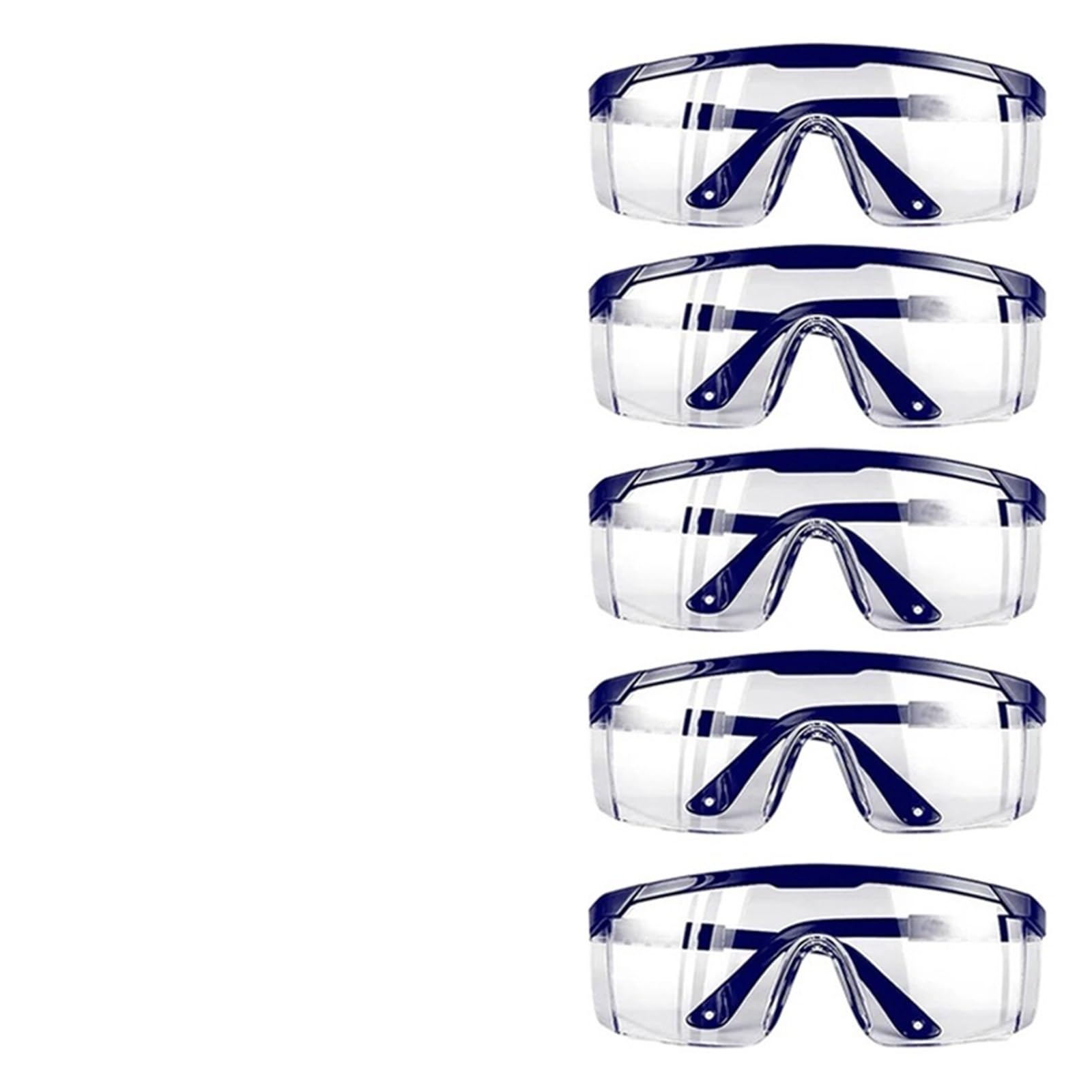 5 sztuk Okulary ochronne do oczu Przeciw rozpryskiwaniu Okulary robocze Okulary ochronne Wiatroszczelne i pyłoszczelne Okulary rowerowe z oprawką
