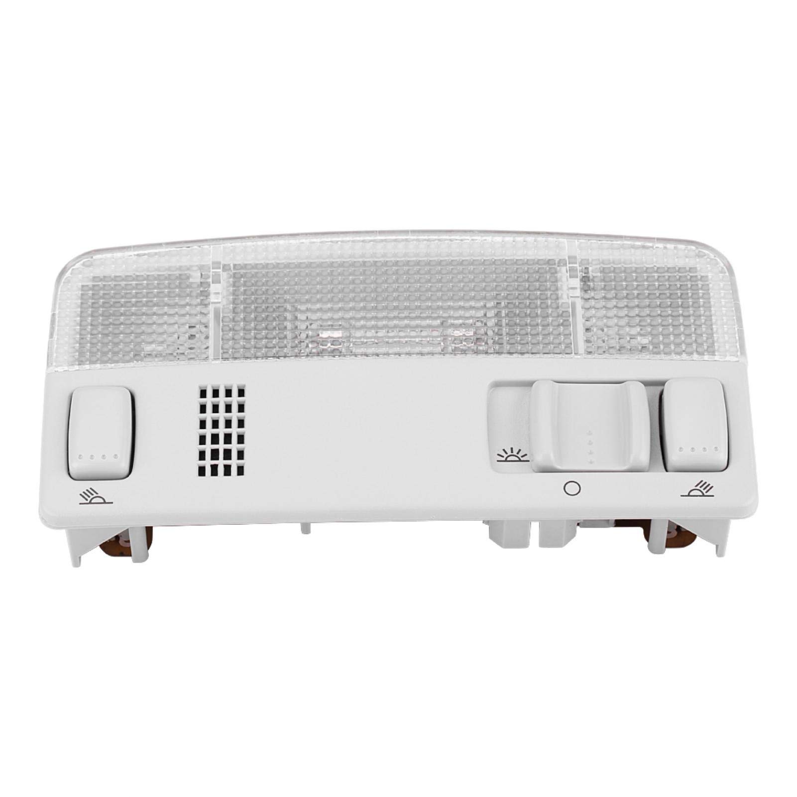 Qiilu Lámpara de Techo de luz de Lectura Interior del Coche para MK4 para Gris 1TD947105 U7d776 Luz de Lectura de Cúpula Delantera Repuesto de Luz de Lectura de Cúpula Delantera Interior