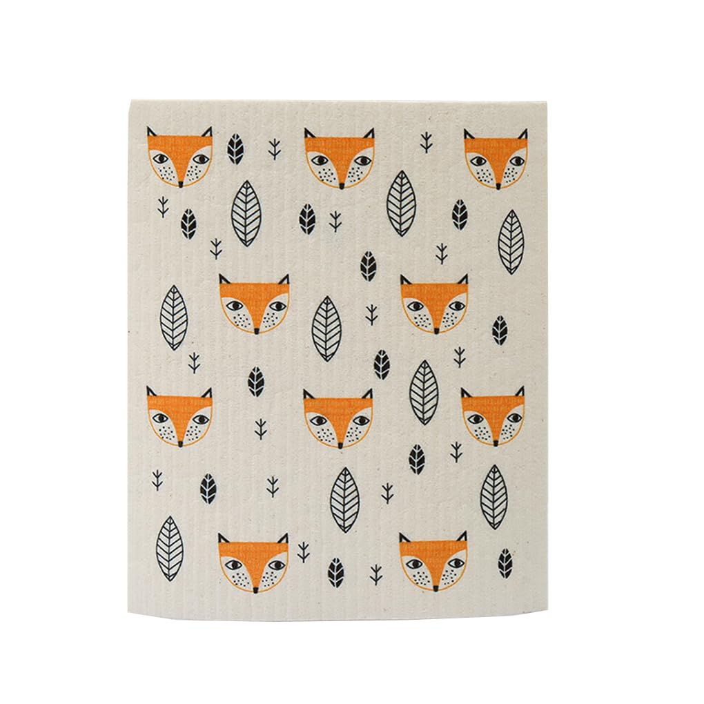 WOVEBIUS Kitchen Cleaning Cloth Bowls Washing Towel Tableware Clean Tool Kitchens Tools Reusable Dish Cloths Fox
