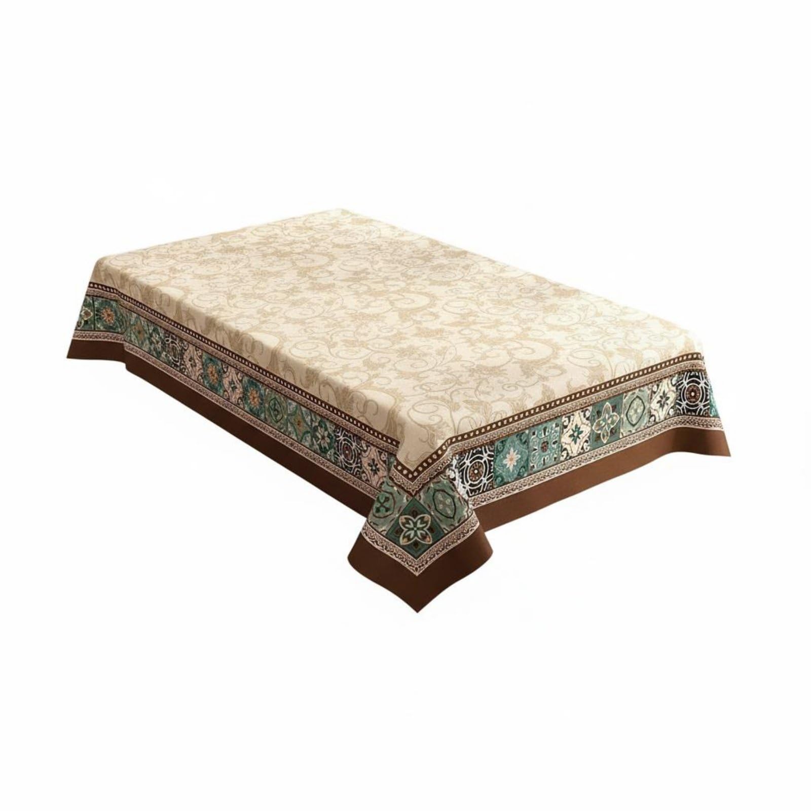 Traditional Design Table Cover Waterproof Rectangular Tablecloth Decorative Dining Table Cover Oil-Resistant for Restaurant, Blue, 120x180cm | Home & Garden | Kitchen, Dining & Bar-image-31