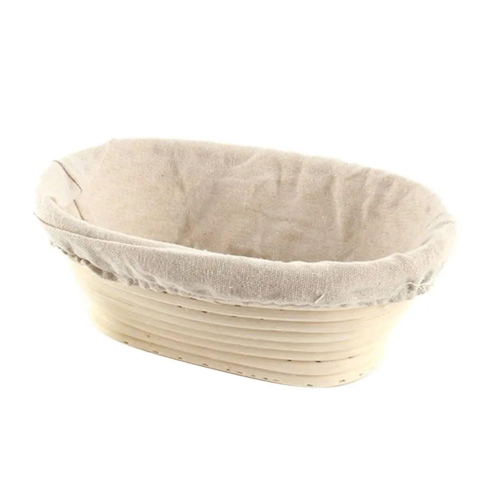 Cesta de masa madre fermentación mimbre, cestas prueba tejidas Banneton ovaladas, pan Dougn Para Pan(21x15x8cm)