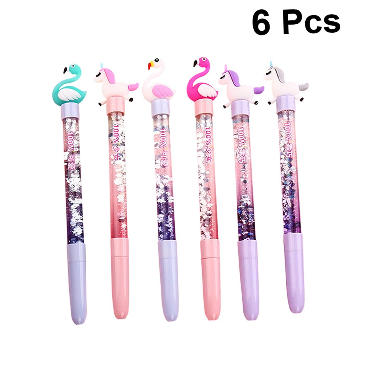 Operitacx 18pièces Stylo à Gel Créatif Licorne Et Cygne Lot De Écriture Fluide Design Kawaii Stylo Effaçable Fournitures Scolaires Pour Adolescents