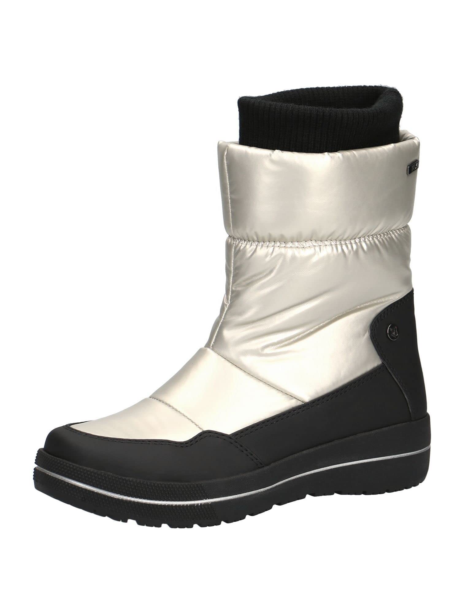 CAPRICE Vegan Women's Ankle Boots 9-9-26480-29 G-Width, Blk Plain Comb, 9 UK