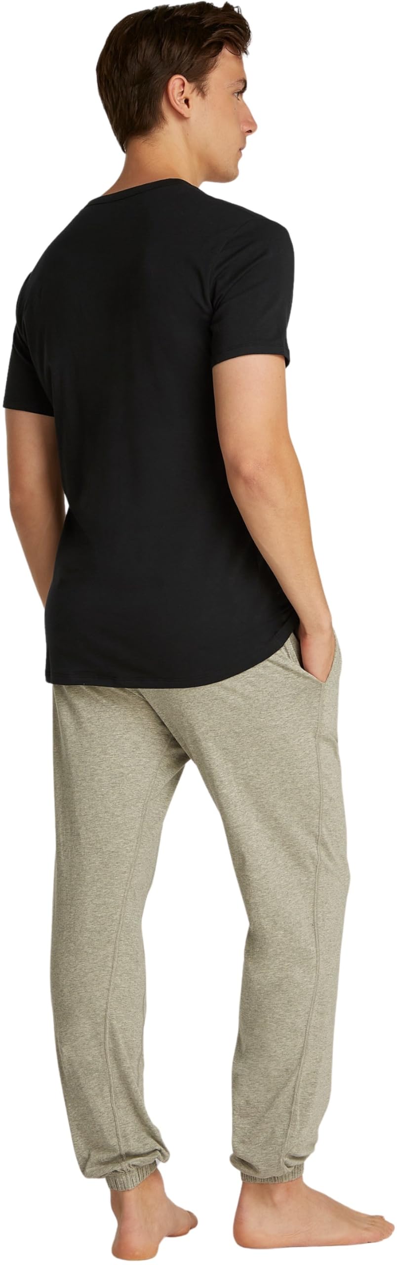 Calvin Klein Camisetas de Manga Corta Hombre Pack de 3 con Cuello de Pico