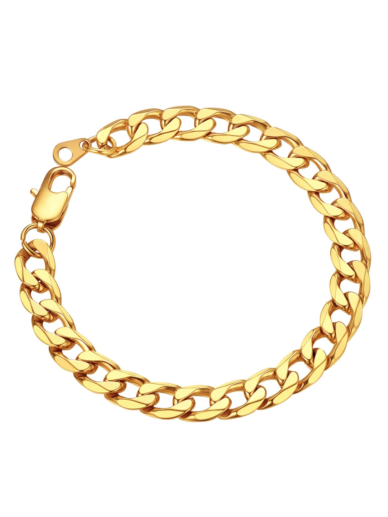 ChainsPro Pulseras Hombre de Cadenas Cubano Acero Inoxidable, 6mm 8.5mm 13mm Ancho, 19cm 21cm 23cm Largo, Impermeable, Incluye Joyero Recycled Claim Standard 100