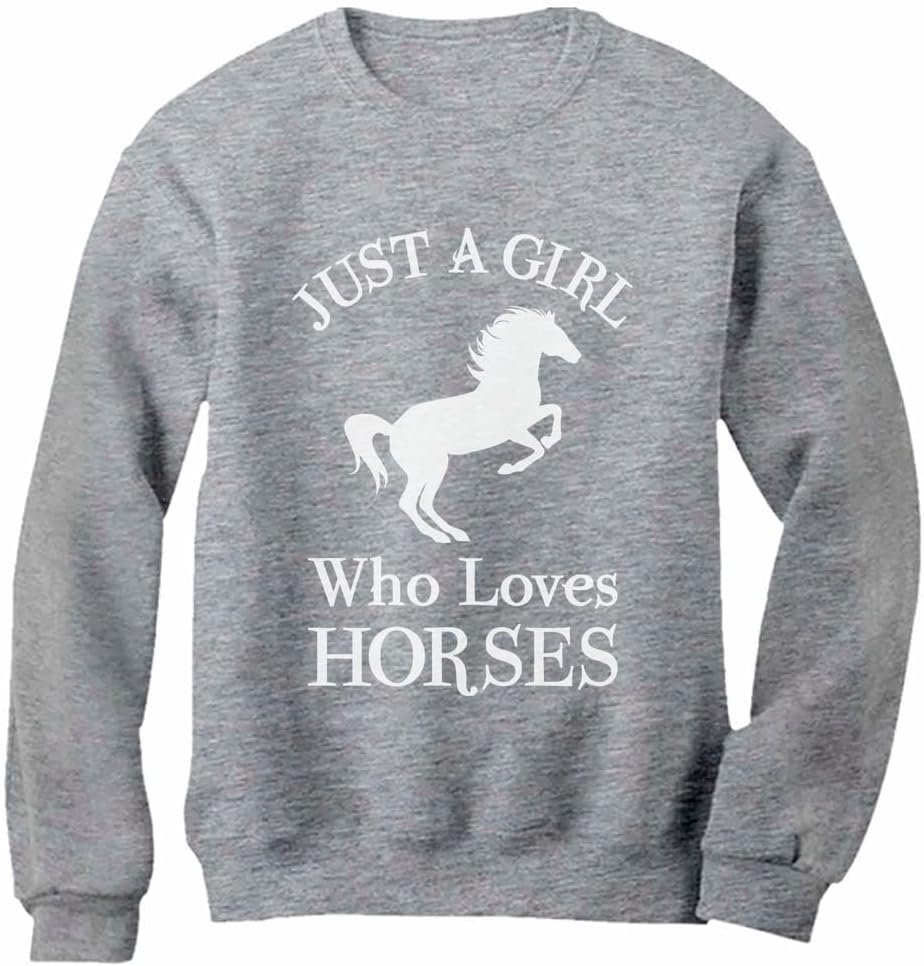 Tstars - A Girl Who Loves Horses Horse Lover Gift Women Sweatshirt