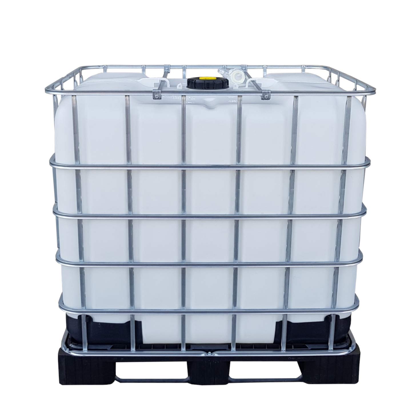 1000 l IBC Wassertank Container Regenwassertank GFK Kunststoffpalette GESPÜLT