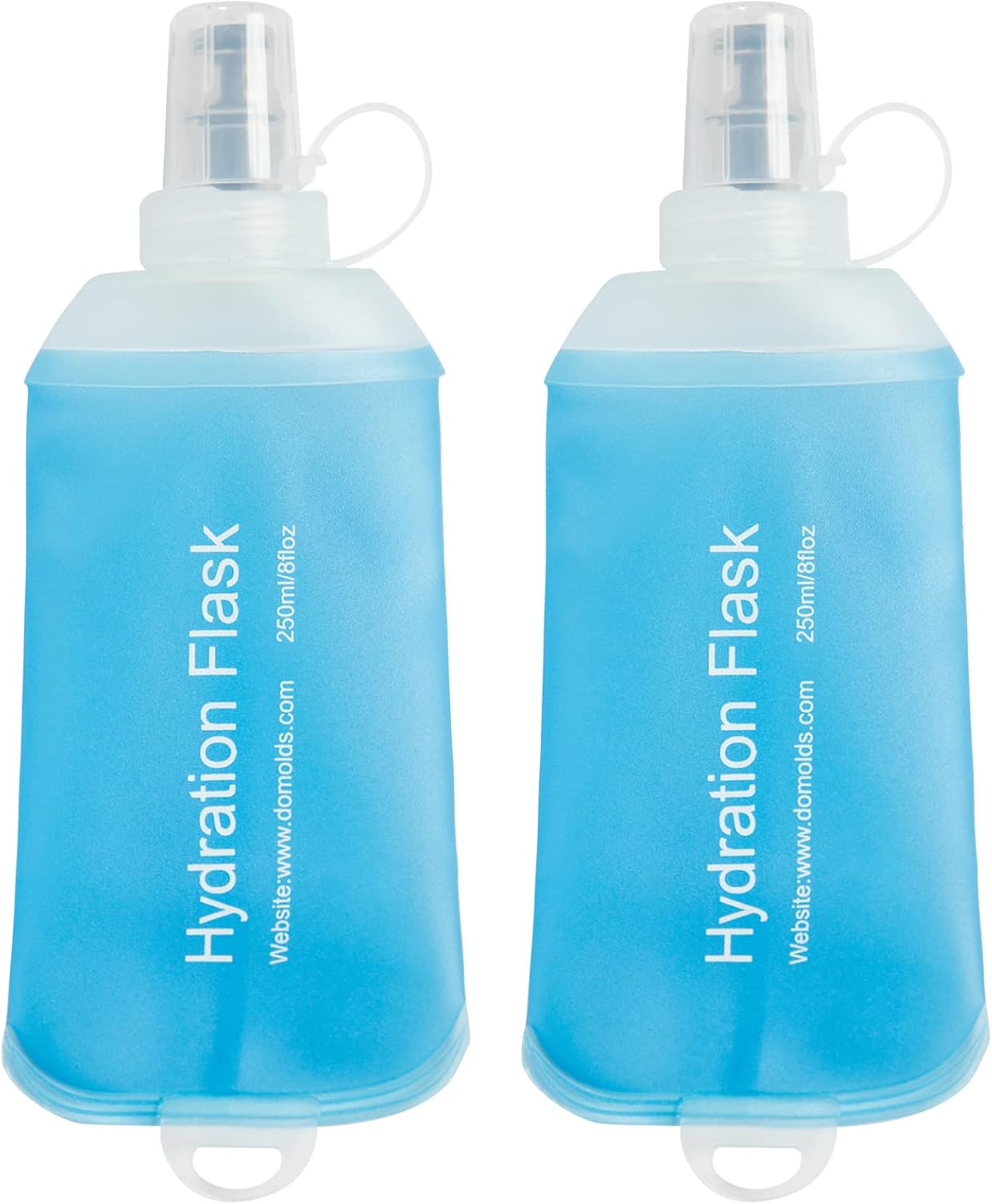 GYGYL 2Pcs 250ML Soft Flask Running Water Bottles,TPU Collapsible