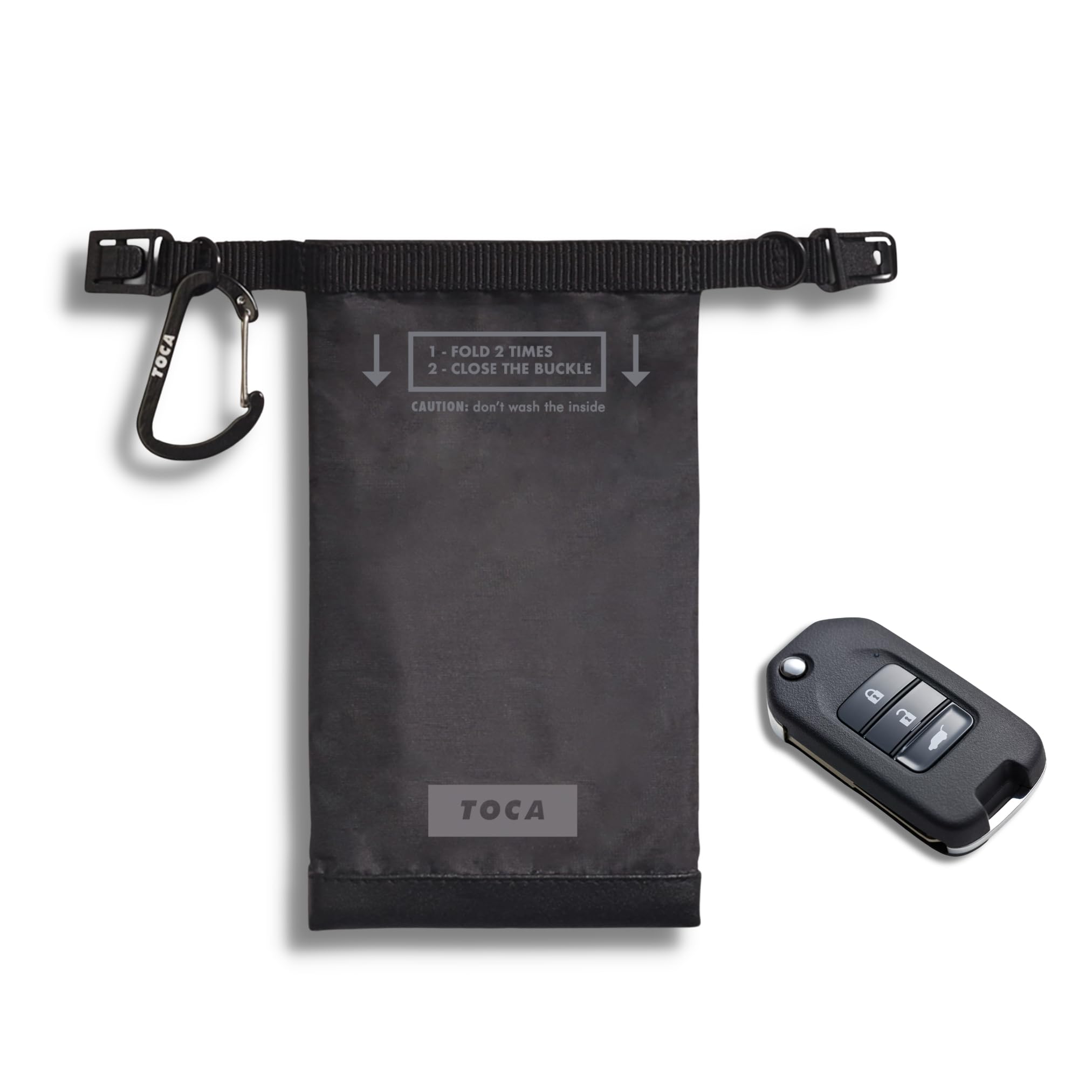 TOCA Faraday Etui - RFID & Anti-Tracking, Ochrona GPS, Praktyczny, Wodoodporny, Bezpieczeństwo Kluczy i Telefonów, Laptopów