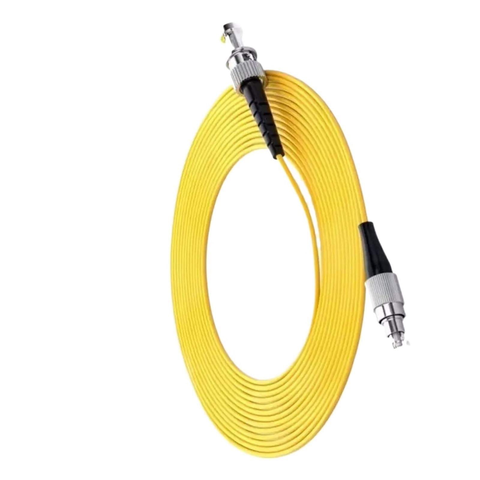 ST-FC UPC monomode cavalier de fibre 1-100m cordon de raccordement optique Simplex carré à rond câble d'extension FTTH p-fibre optique SM(ST-FC 15m)