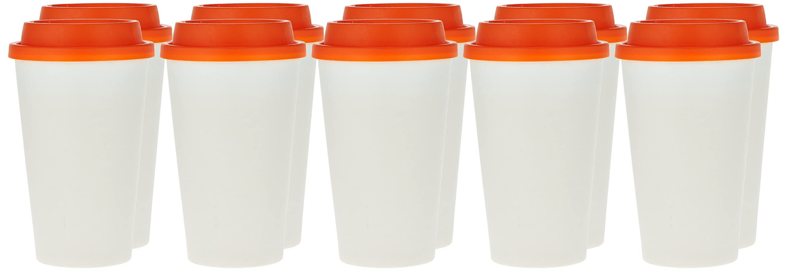 FUN BY AL BAYADER فن Paper Cups with Lids and heat protection Sleeves Tea Cup grab & go 473 ML BPA-Free Coffee Lids For Hot Cups 16oz Citrus Lid (Pack of 10)