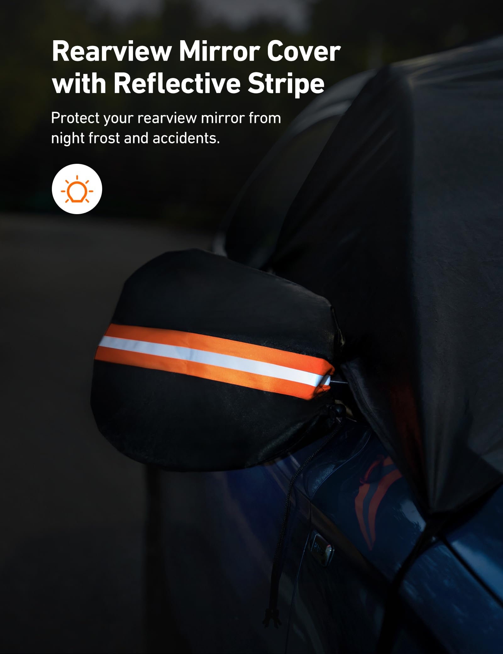 AstroAI Car Windshield Snow Cover Windshield Cover for ice and Snow Frost Windshield Cover for Ice 2 Removal — view 4