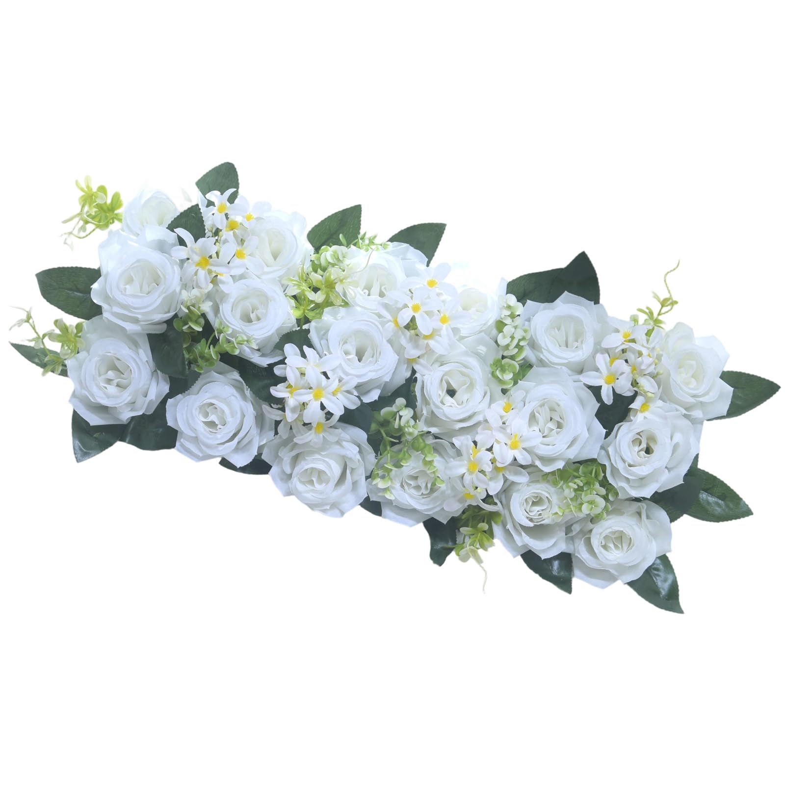 PANGBOER Artificial Flower Arrangement Realistic Silk Rose for Wedding Party Table Centerpieces Dining Room Home Decoration Fraudulent Flower Highlight for Dining Table