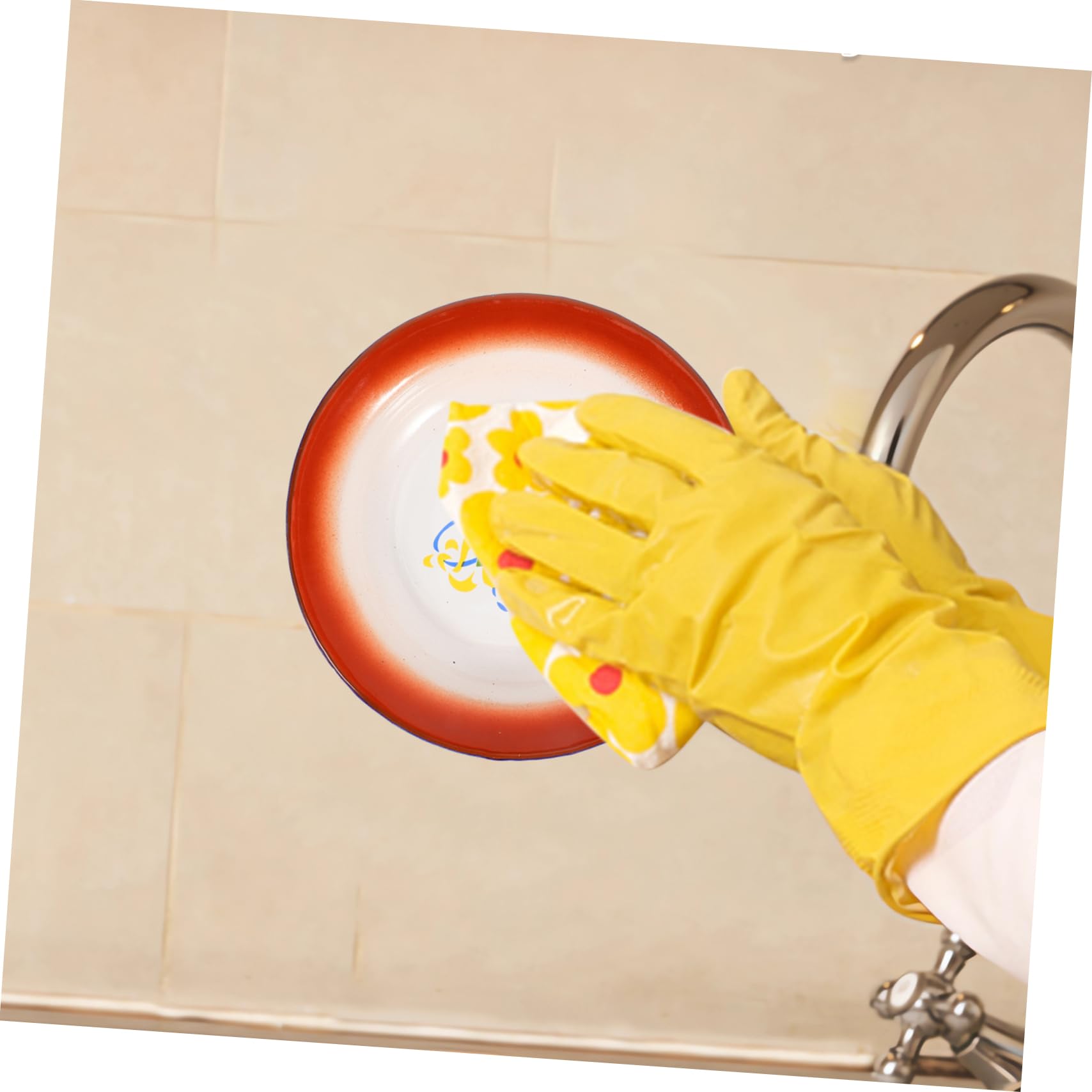 Cabilock 3Pcs Retro Enamelware Plates Chinese Style Serving Tray with Floral Design Food Serving Plate for Snacks Fruits and Desserts Random Pattern Tableware