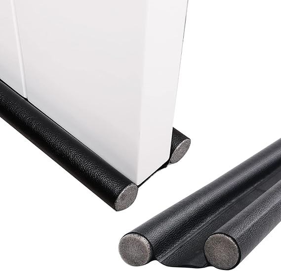 Jetisva 2 Pack 37 Inch Draft Excluder for Doors,Under Door Draught Excluder,Double Sided Foam