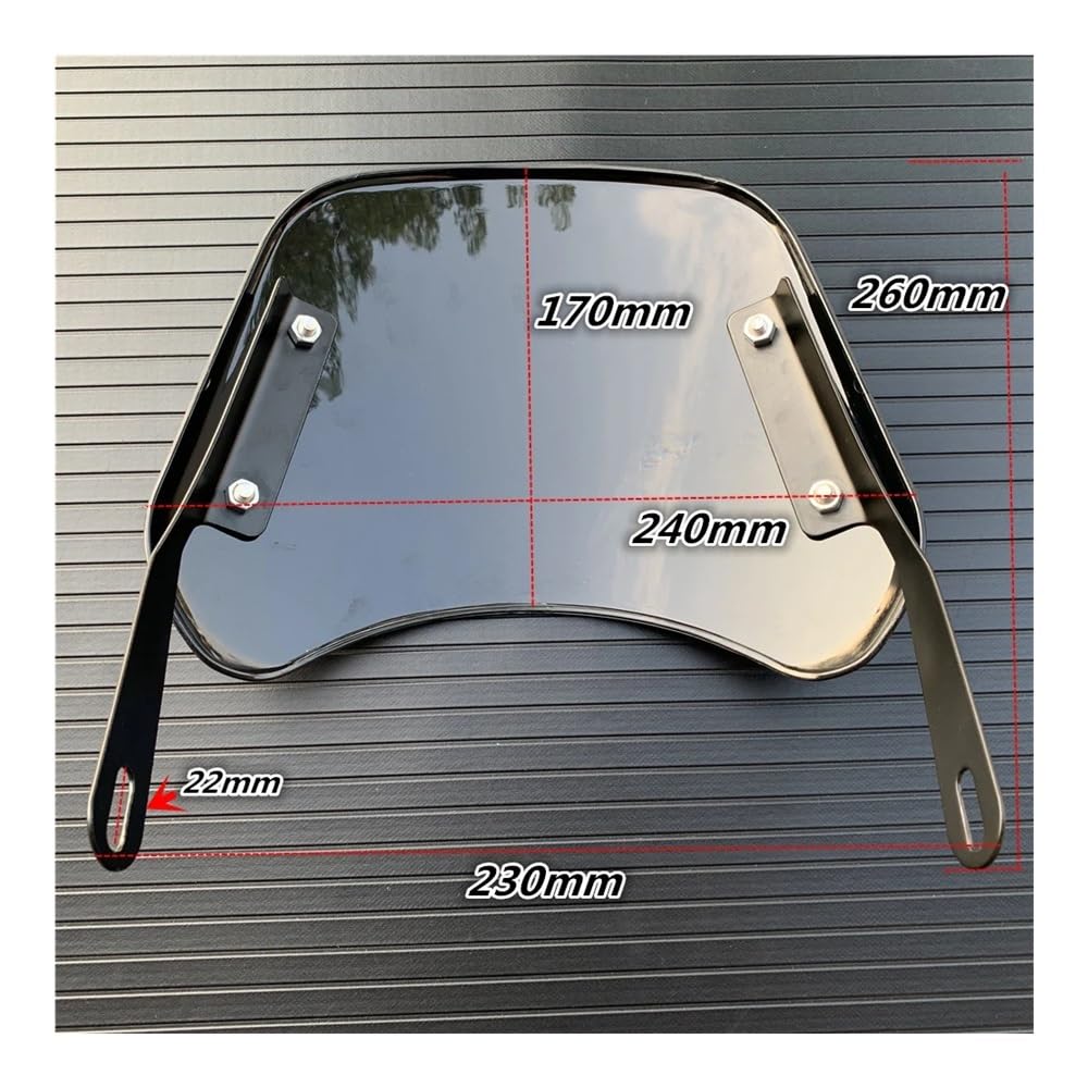 Parabrezza a doppia bolla Parabrezza Per Moto Da 5"-7" Deflettore Universale Per Per Visiera Strumento Per