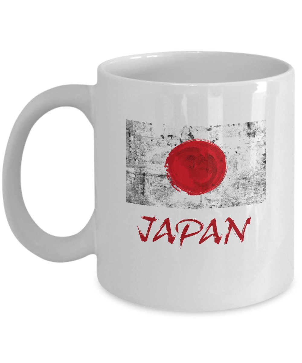 Amazon.com: Coffee Japanese Mug - Flag Themed Gifts -11 Oz Ceramic
